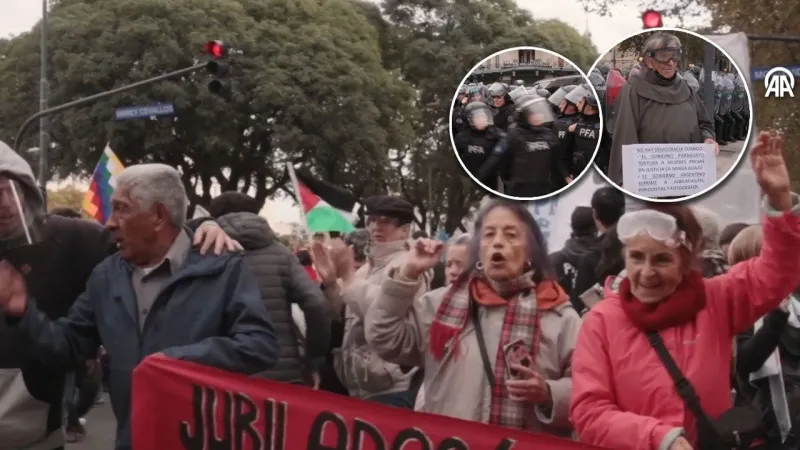 Arjantin'de Emekliler Ayaklandı! Maaş Zammı İçin Ortalık Karıştı!