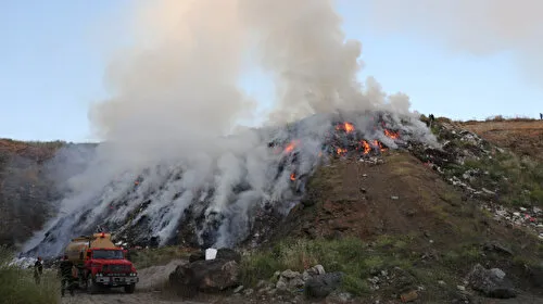 Samsun'da Korkutan Yangın! Atık Arazide Alevler Yükseldi