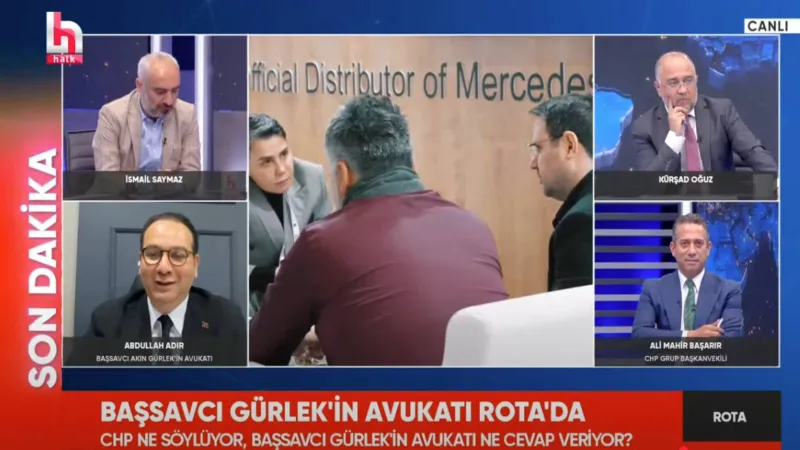 Başarır'ın "Başsavcı oldu, İstanbul'da CHP'den belediye başkanı bırakmadı" sözlerine Akın Gürlek'in avukatı Adır: Akın Bey bir yargı mensubudur, siyasi bir yönü yoktur