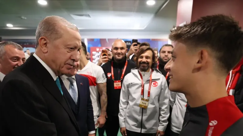 Erdoğan'dan Milli Takım'a Zafer Tebriği! İşte O Anlar