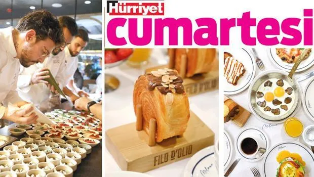Çeşit çeşit kruvasanlar, trüflü göz yumurtalar...