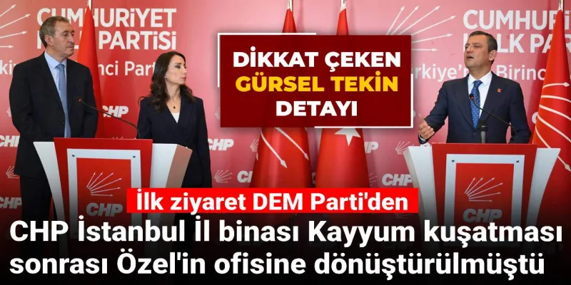 Özgür Özel'den Bomba Hamle! CHP İl Binası Artık Ne Oldu?