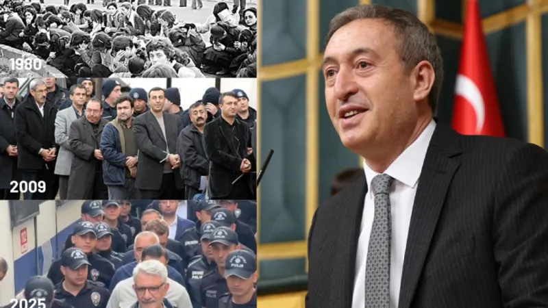 DEM de sessiz kalmadı: Tek sıra fotoğraf siyasi acizlik