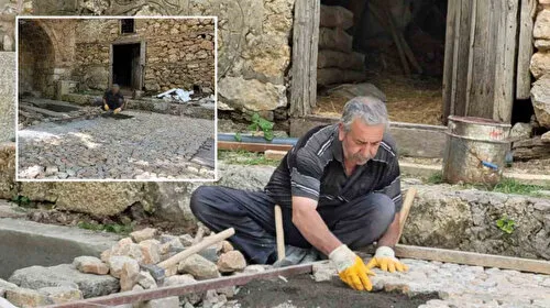 Ekmeğini 45 yıldır taştan çıkarıyor