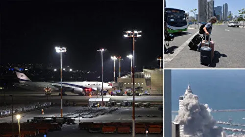 İsrail hava sahasını uçuşlara kapattı