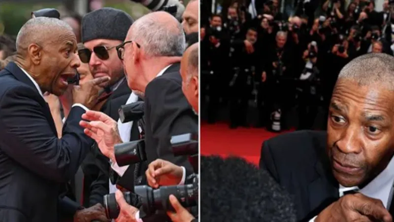 Kırmızı halıda gergin anlar: Denzel Washington çileden çıktı