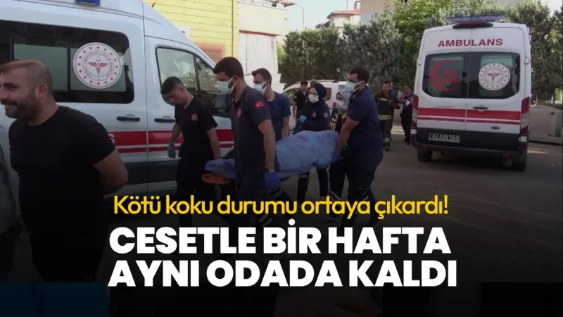 Kötü koku durumu ortaya çıkardı! Eşinin cesediyle bir hafta aynı odada kaldı