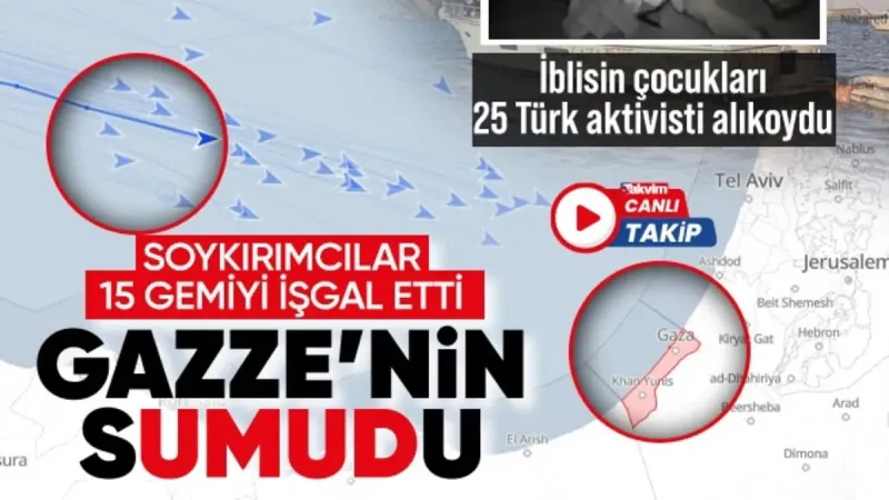 Gazze'ye Yardım Filosuna İsrail Müdahalesi! Türk Aktivistler Alıkonuldu Mu?