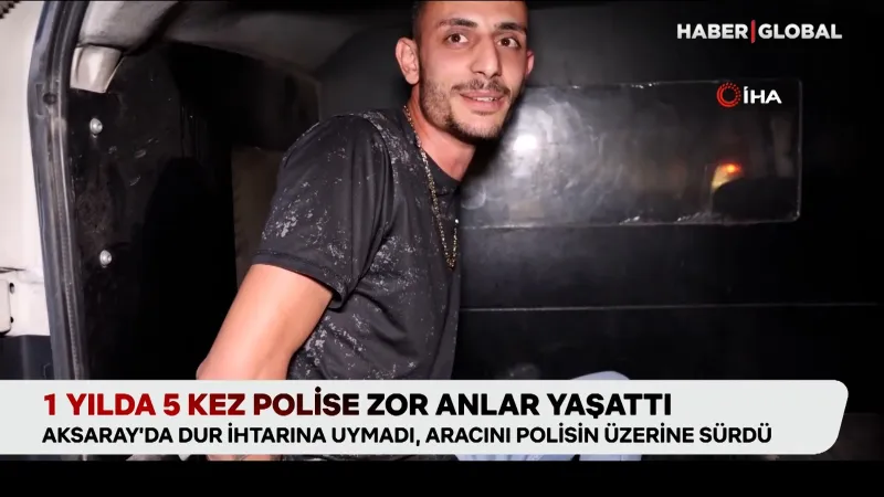 Aksaray'da Kaçak Sürücü Kabusu! Polisi 5. Kez Çileden Çıkardı!