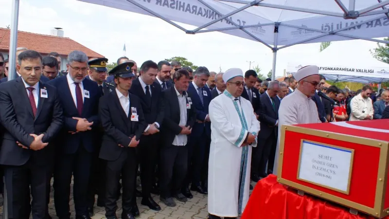 Afyon Şehidine Veda! Gözyaşları Sel Oldu