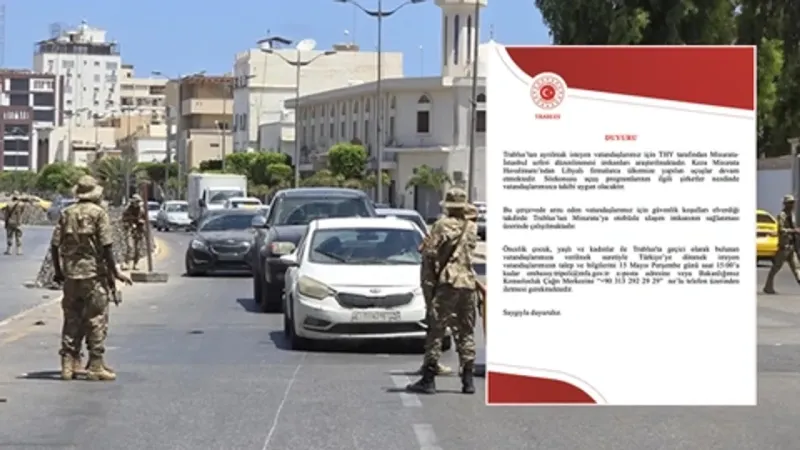 Trablus'tan Dönüş Müjdesi! THY Seferiyle Türkiye'ye!