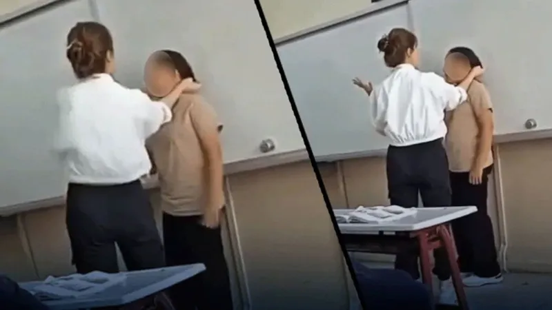 Pendik'te Öğretmenden Şok Eden Şiddet! O Anlar Kamerada