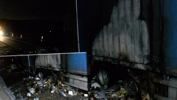 Kuzey Marmara'da Kamyon Faciası! Alevler İçinde Kalan Araç