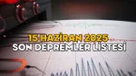 Son Dakika: Türkiye Sallandı! 15 Haziran Depremleri Alarm Veriyor!