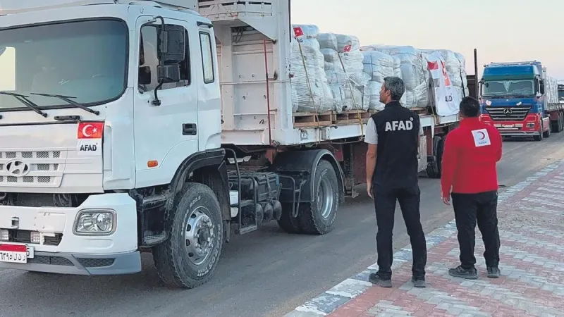 Gazze'ye Türkiye'den Umut Işığı! Yardım Tırları Yola Çıktı
